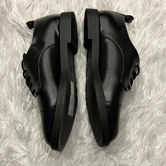 MATT & NAT MEN’S STELLAR VEGAN LEATHER DERBY SHOES IN BLACK SIZE 8 nwob main image 4
